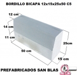 Bordillo Bicapa 12x15x25x50 C5.